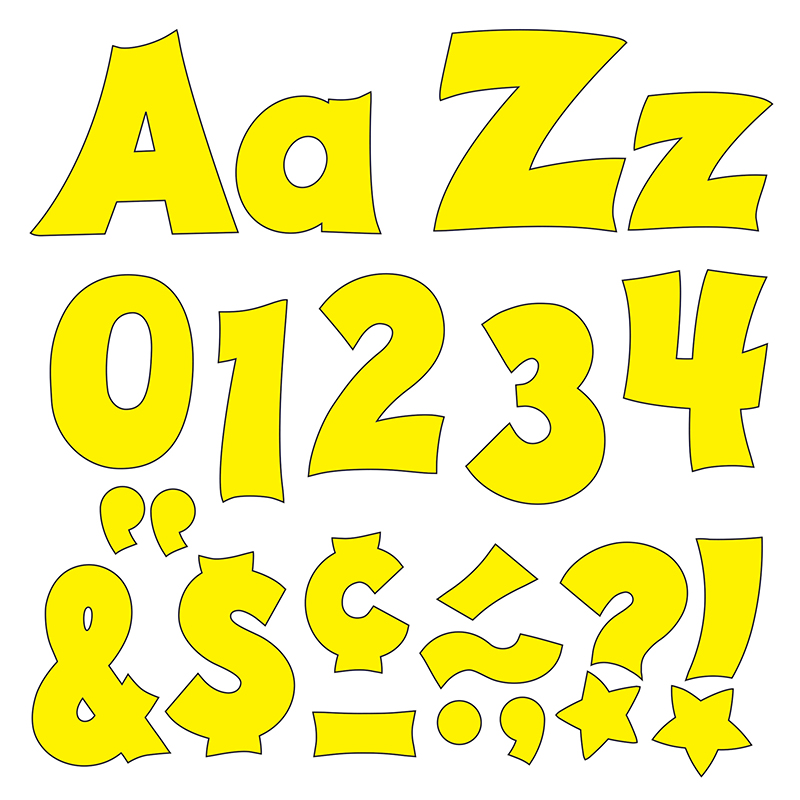 (3 Pk) Ready Letters 4in Yellow