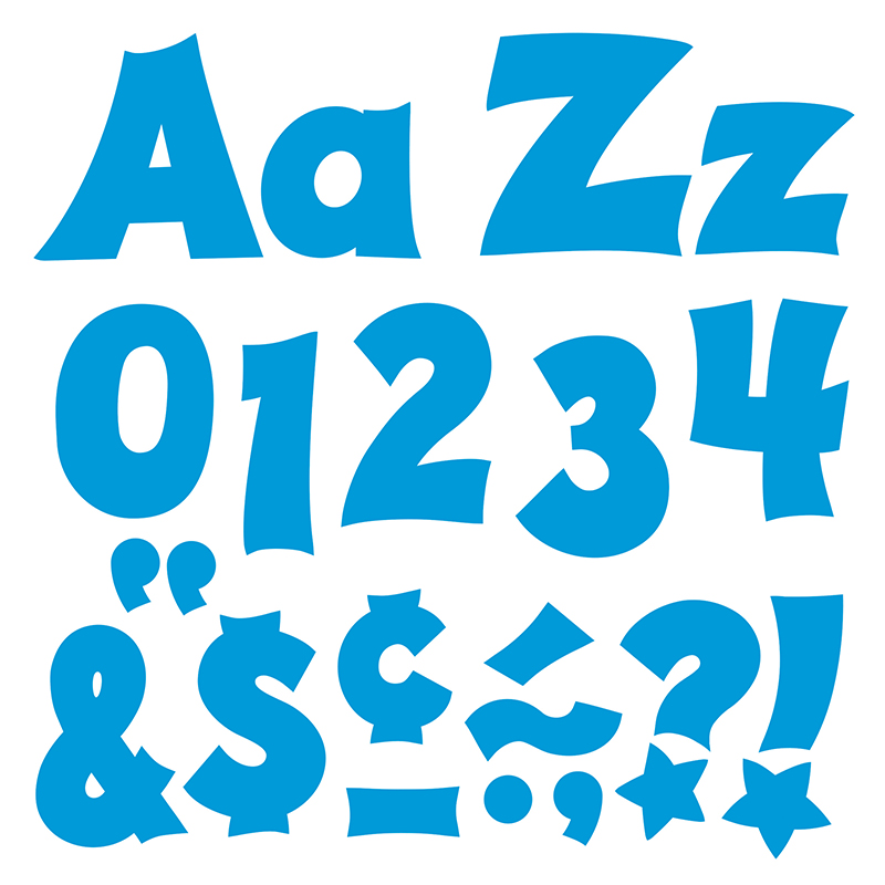 (3 Pk) Ready Letters 4in Blue