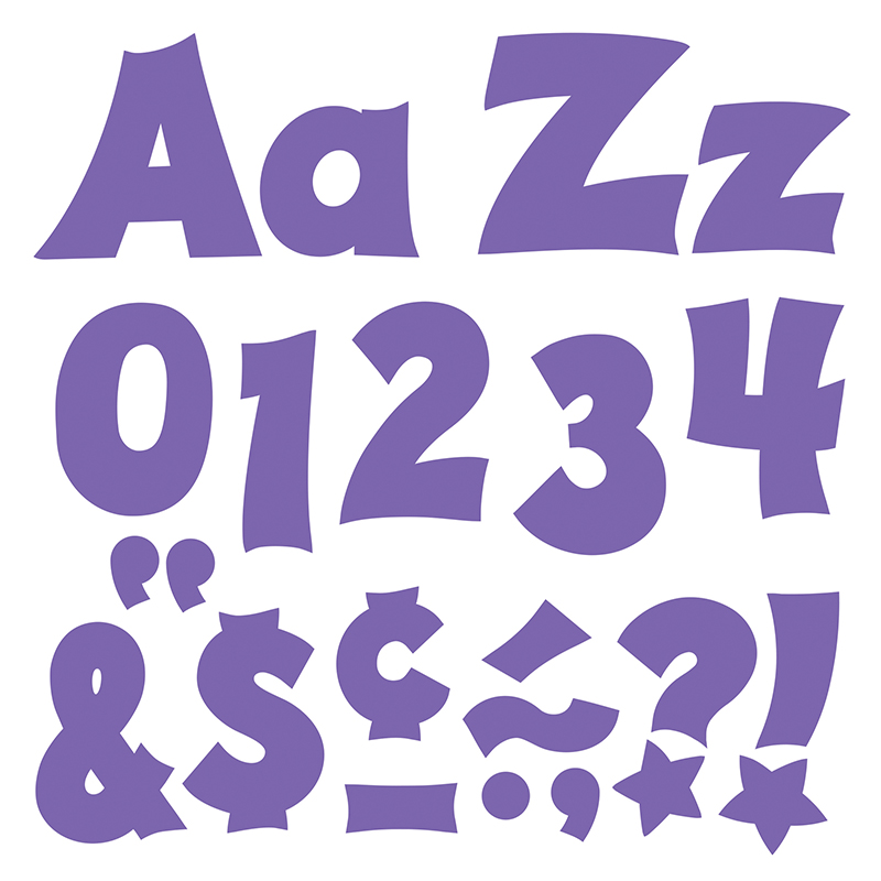 (3 Pk) Ready Letters 4in Purple