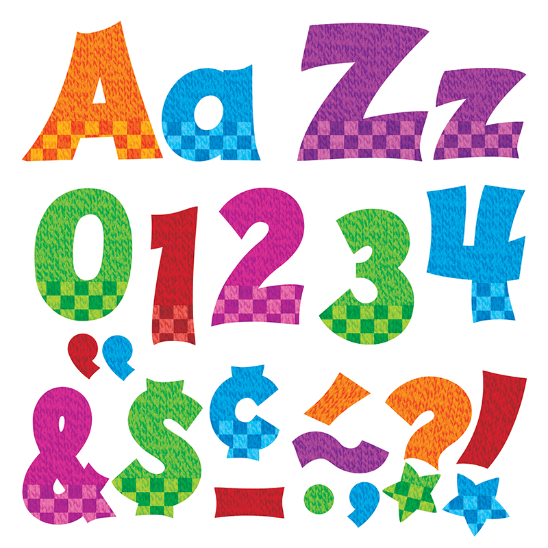 (3 Pk) Ready Letters 4in Snazzy