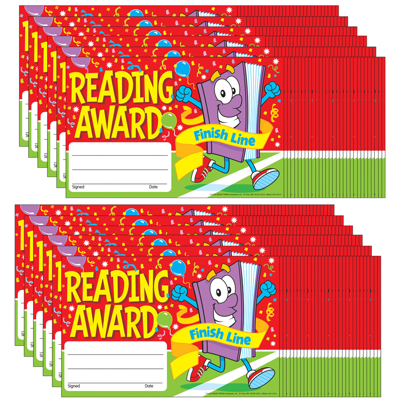 (12 Pk) Awards Reading Award Finish