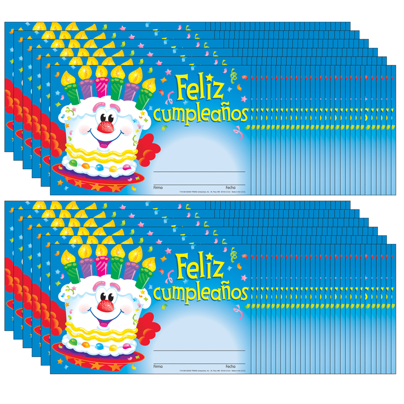 (12 Pk) Awards Feliz Cumpleanos