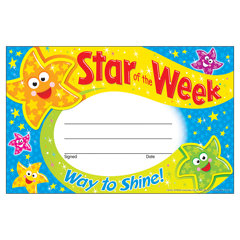 Star Of The Week Way To Shine