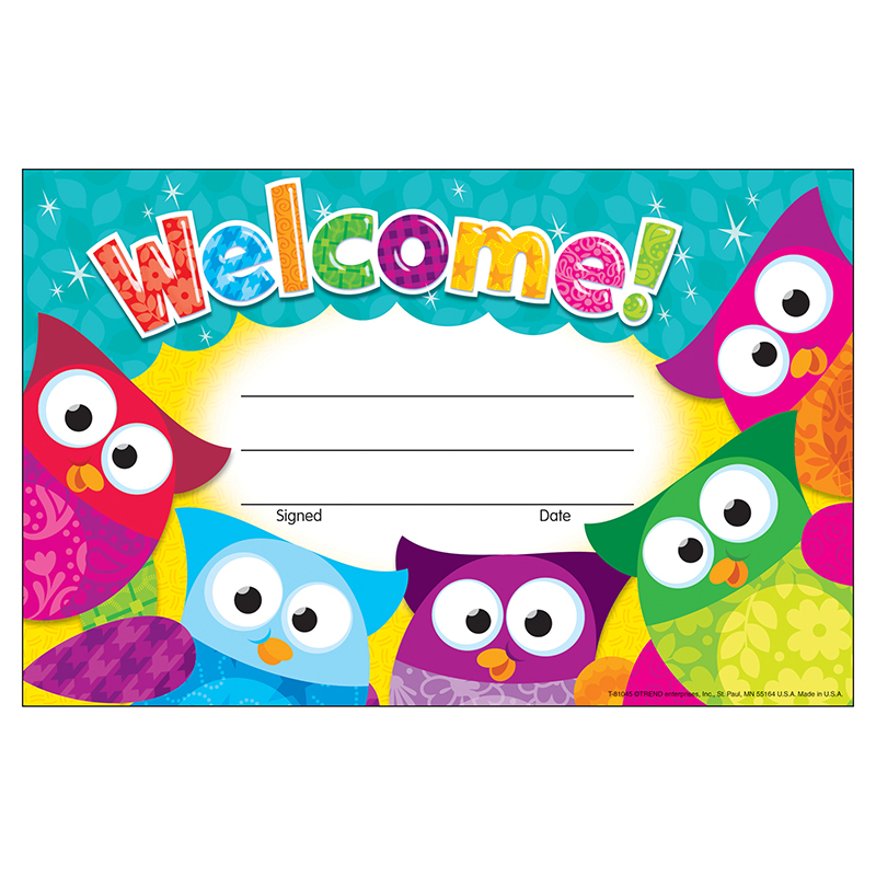 (12 Pk) Welcome Owl Stars