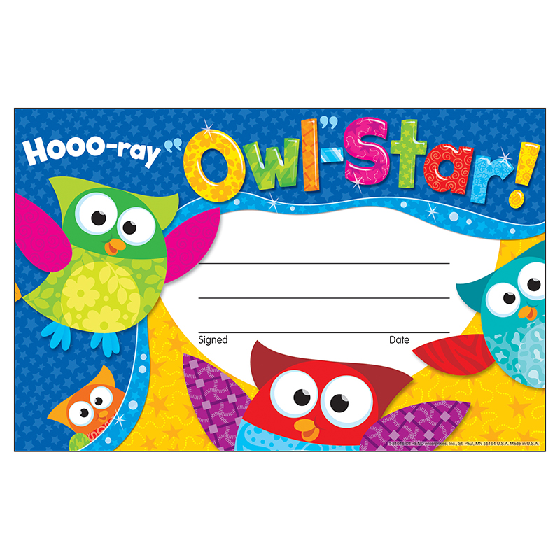 (12 Pk) Hooo Ray Owl Star