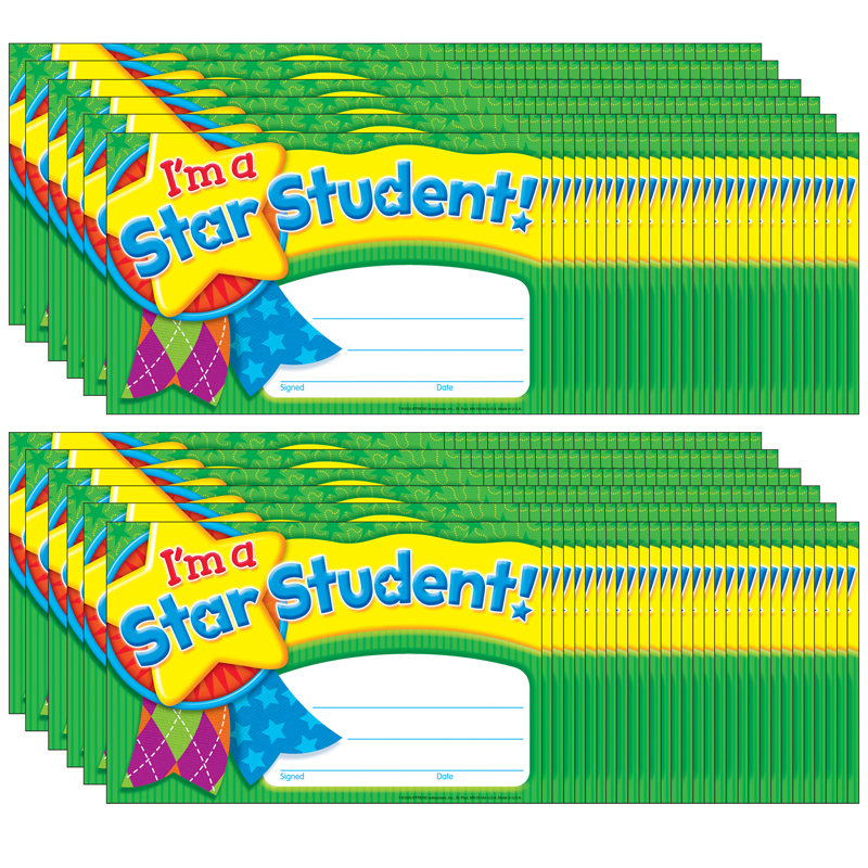 (12 Pk)Im A Star Student Star Medal