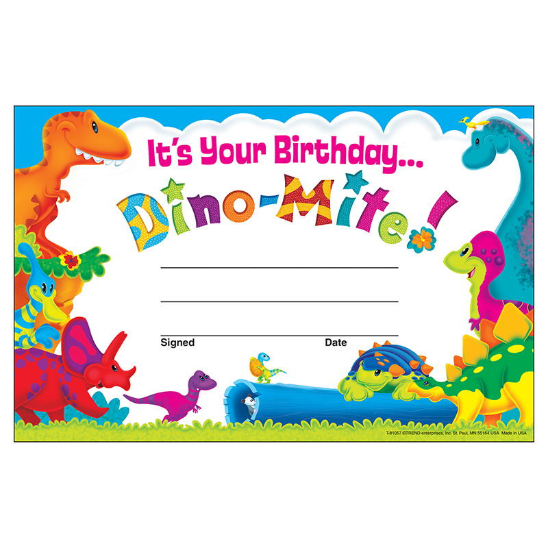 (12 Pk) Birthday Dino-Mite Pals