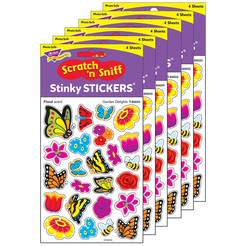 (6 Pk) Garden Delight Stinky Stckrs