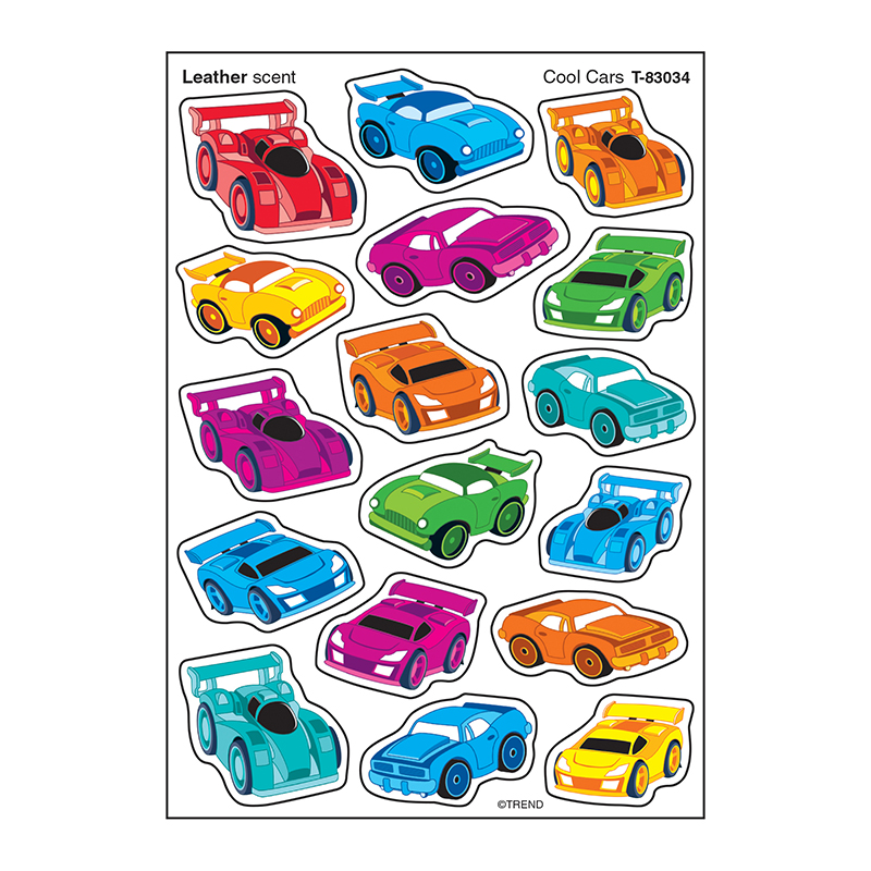 Cool Cars Stinky Stickers Mixed
