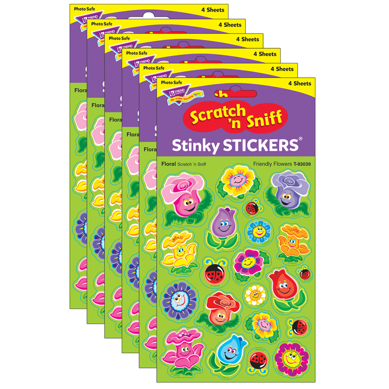 (6 Pk) Friend Flowrs/Floral Shapes