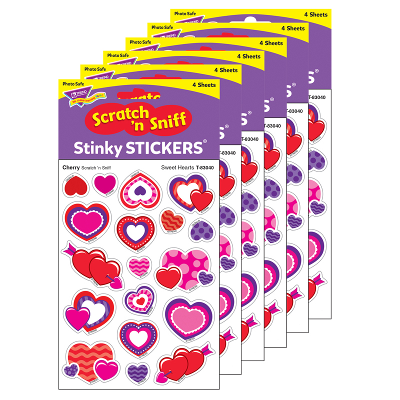 (6 Pk) Sweet Hearts/Cherry Shapes