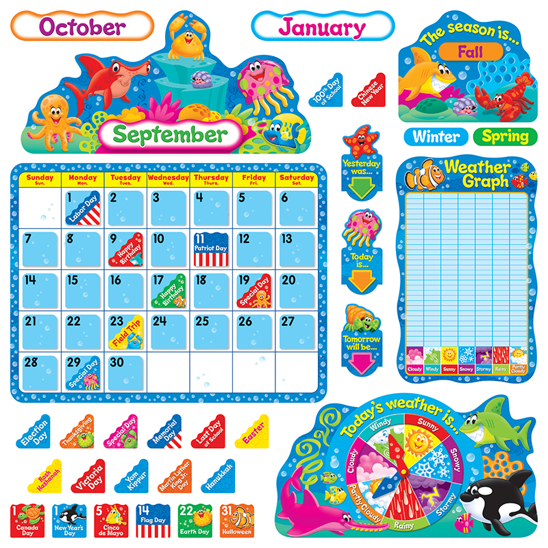 (2 St) Sea Buddies Calendar Bb Set