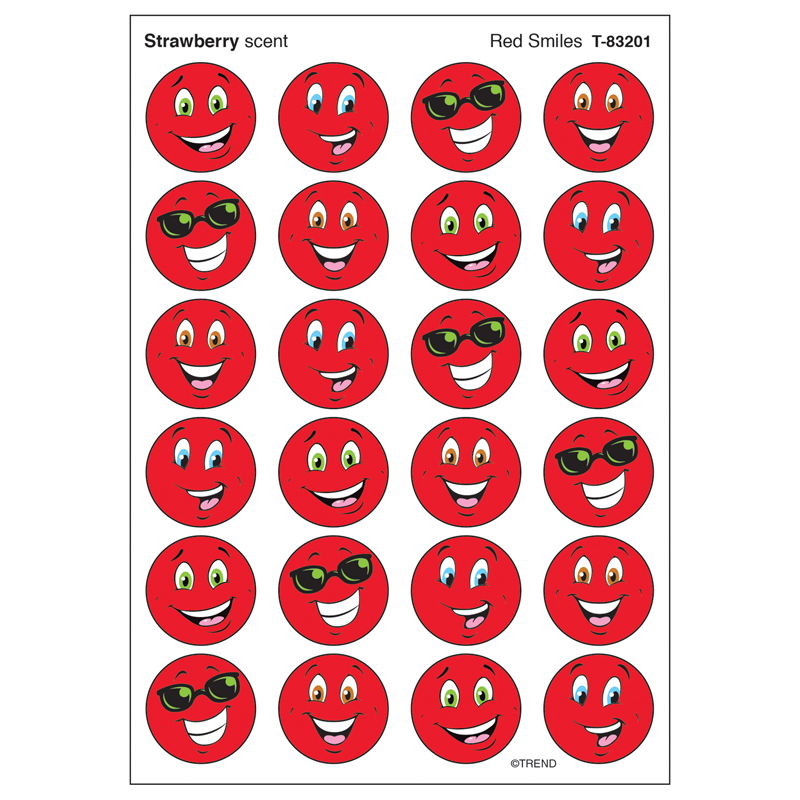 Stinky Stickers Red Smiles