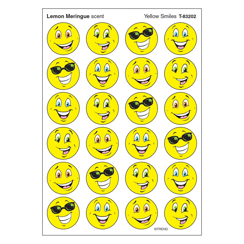 Stinky Stickers Yellow Smiles/Lemon