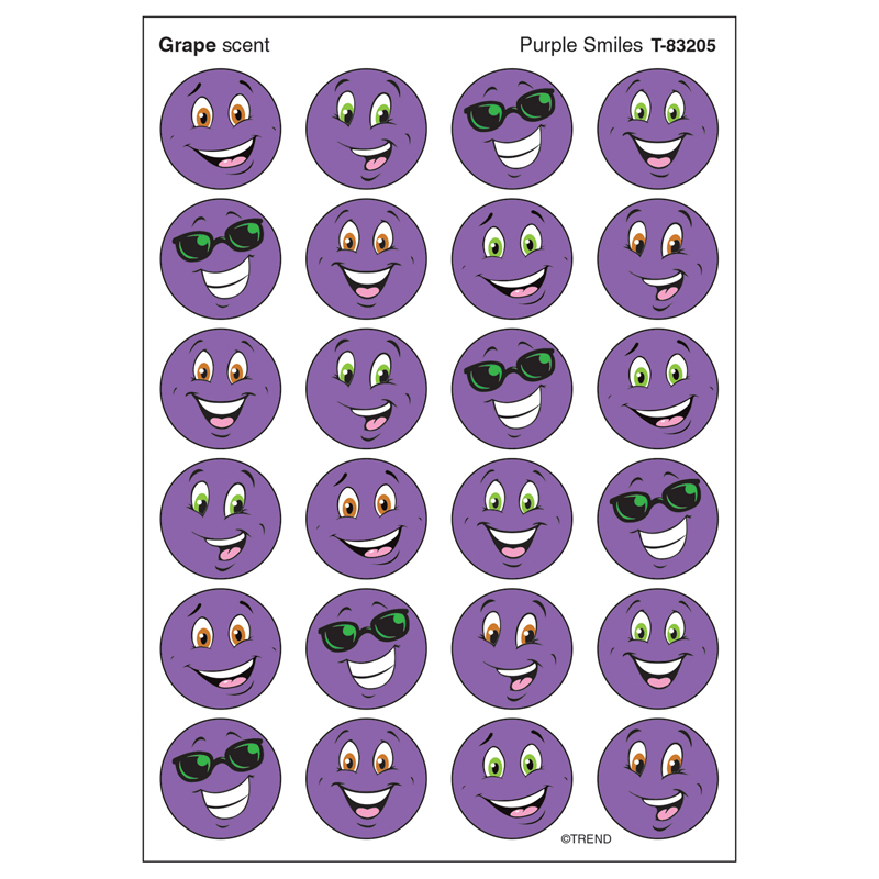 Stinky Stickers Purple Smiles/Grape