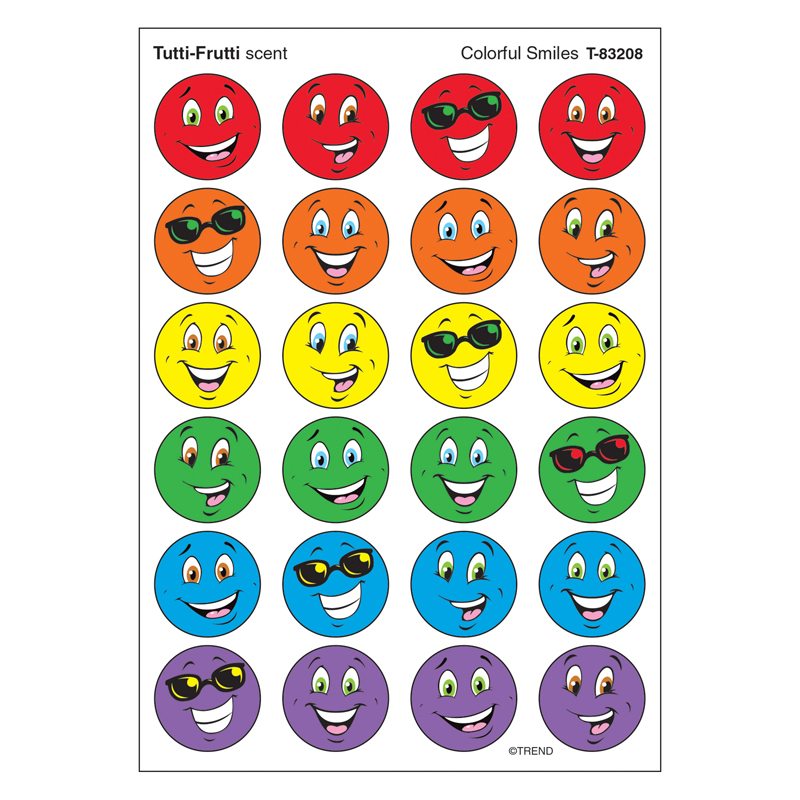 Stinky Stickers Colorful Smiles