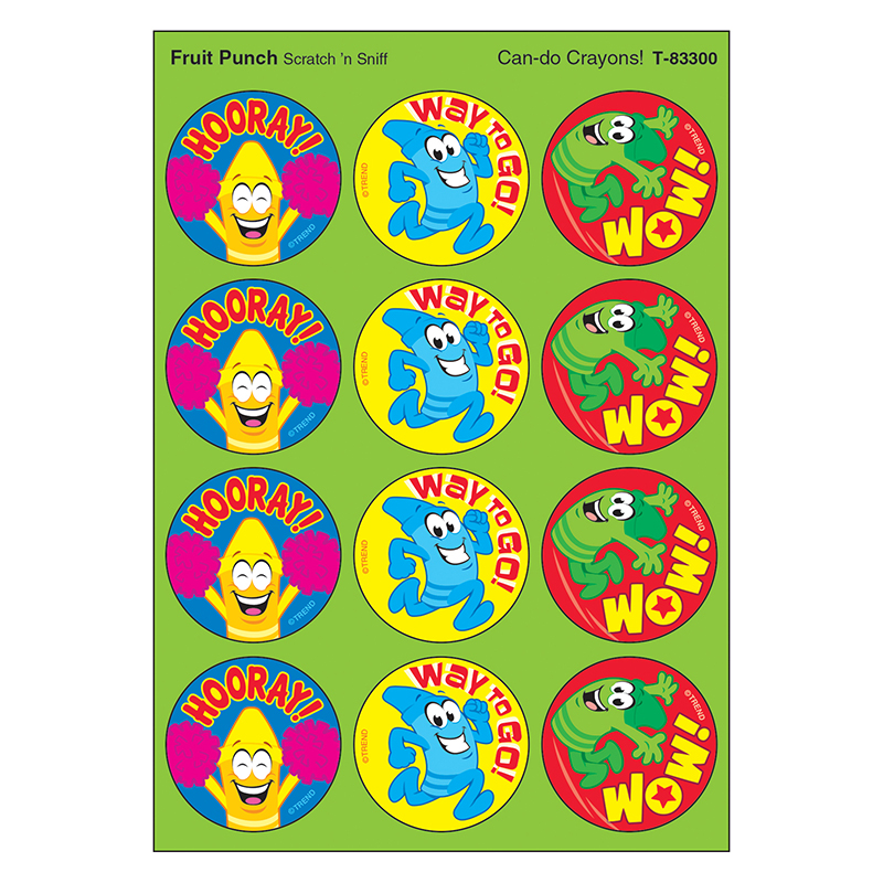 Crayons/Fruit Punch Stinky Stickers