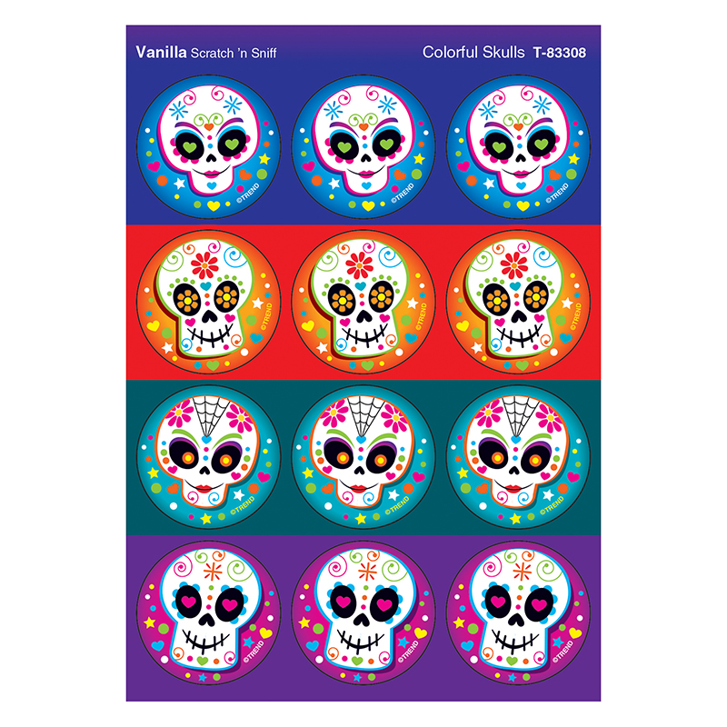 Colorful Skulls/Vanilla Stinky