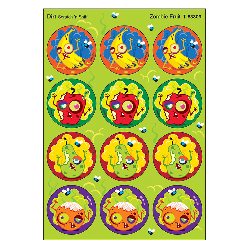 Zombie Fruit/Dirt Stinky Stickers