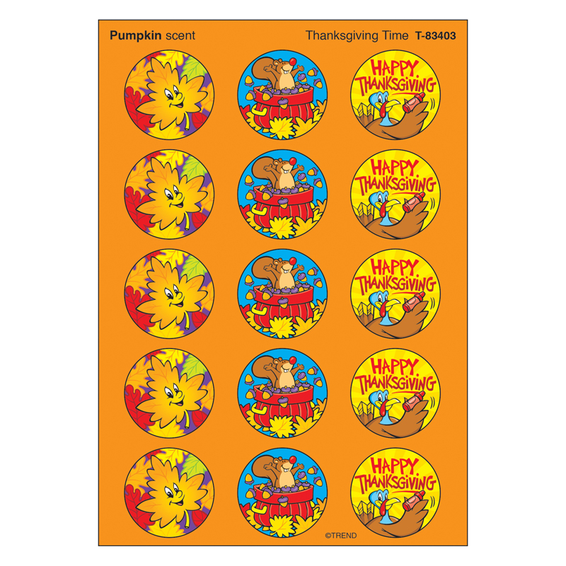 Stinky Stickers Thanksgiving 60/Pk