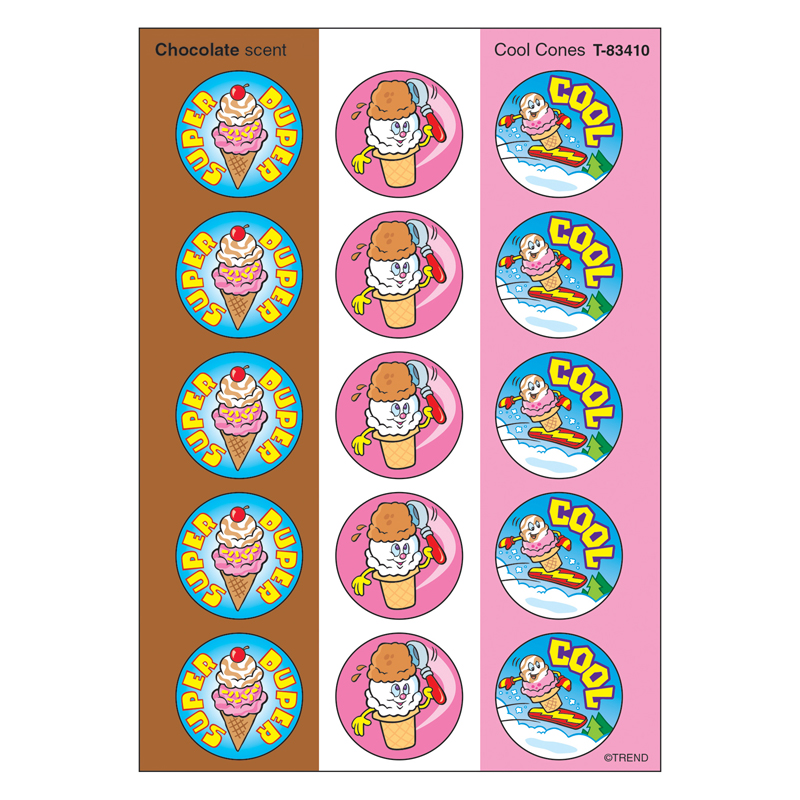 (12 Pk) Stinky Stickers Cool Cones