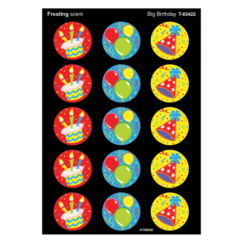 (12 Pk) Stinky Stickers Birthday