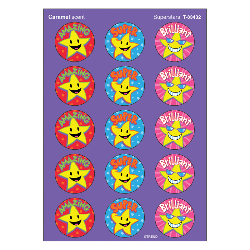 (12 Pk) Stinky Stickers Superstars