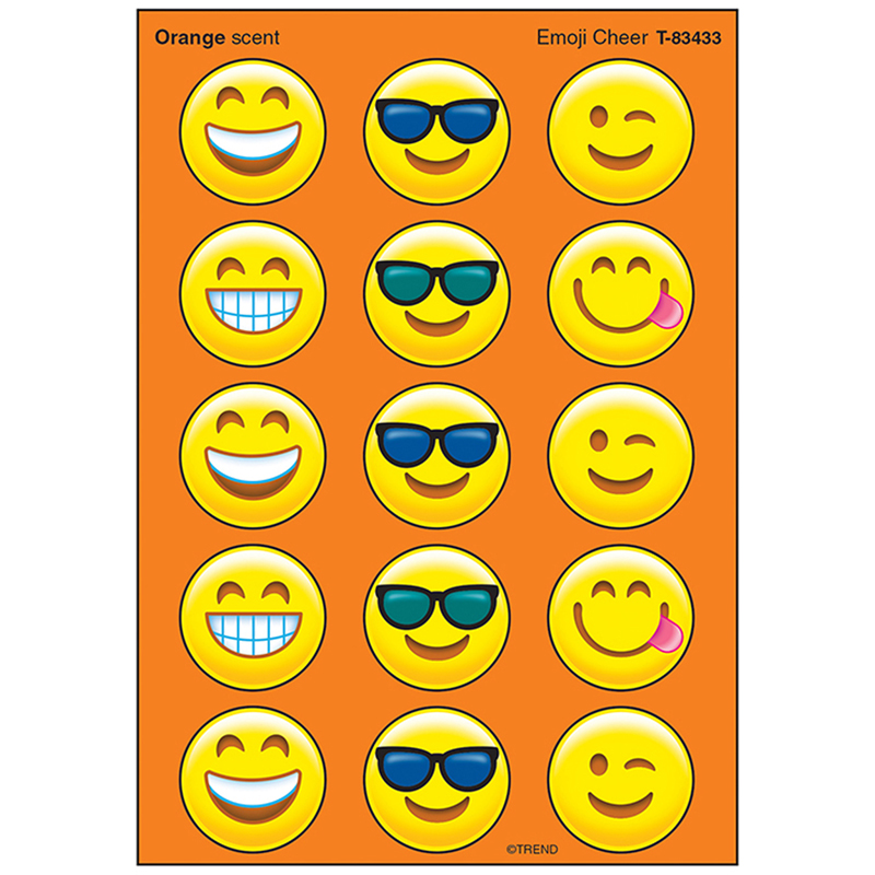 Emoji Cheer Stinky Stickers Large