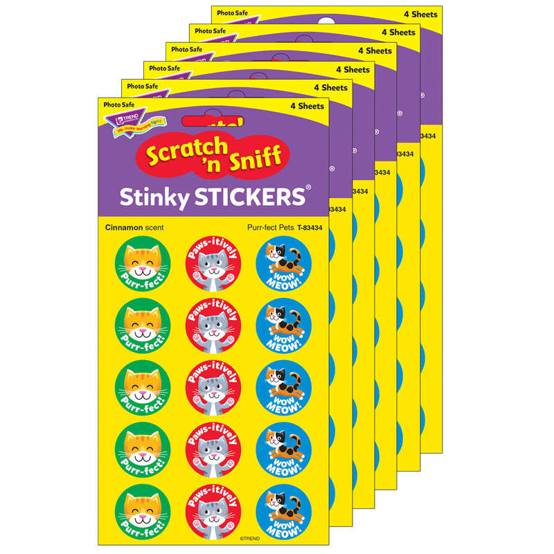 (6 Pk) Purrfect Pet Stinky Sticker