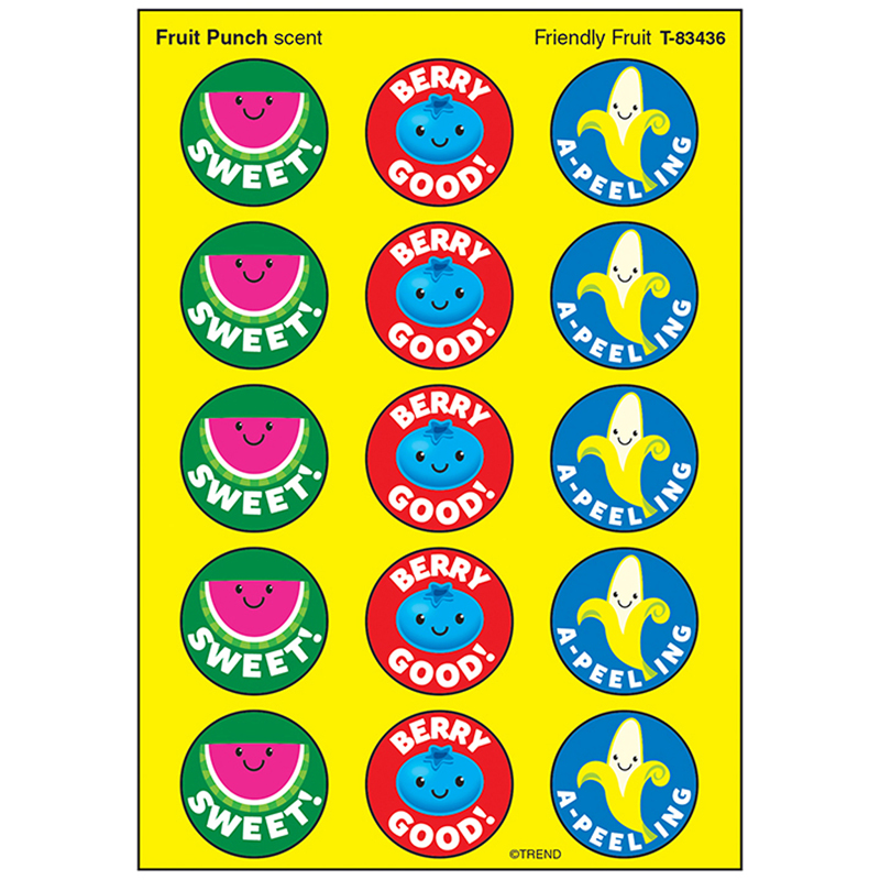 Friendly Fruit Stinky Stickers Lg