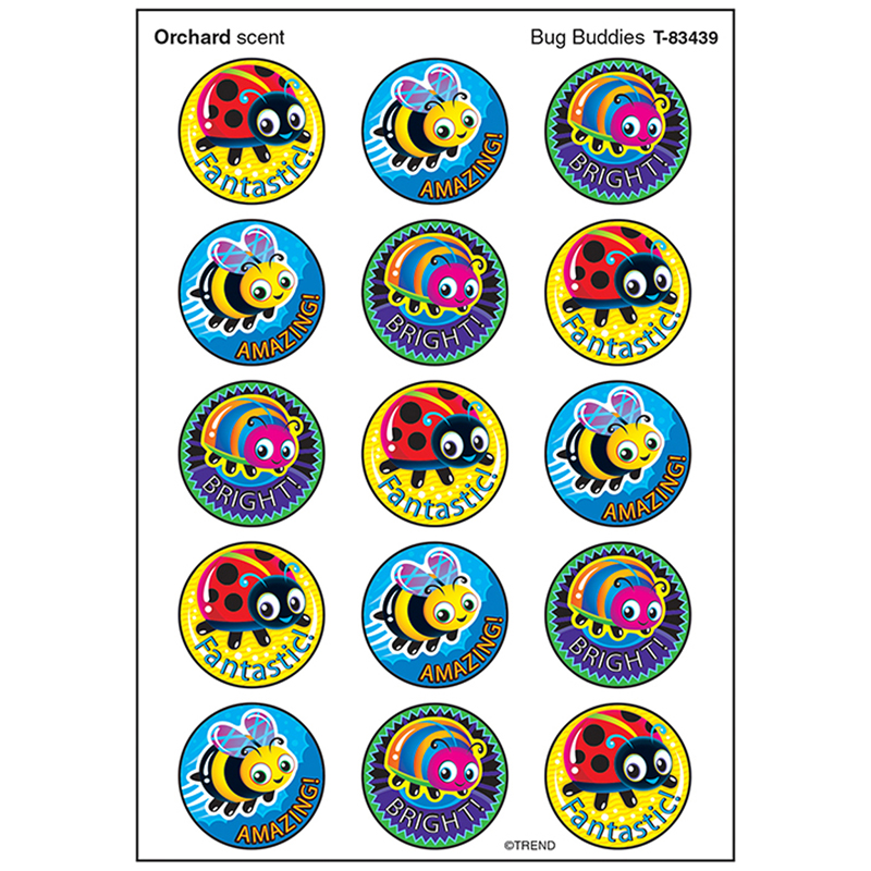 Bug Buddies Stinky Stickers Large