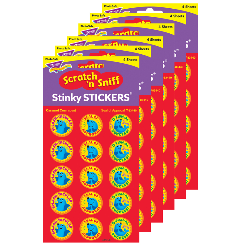 (6 Pk) Seal Approval Stinky Stckrs