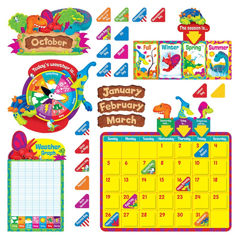 (2 St) Dino Mite Pals Calendar Bb