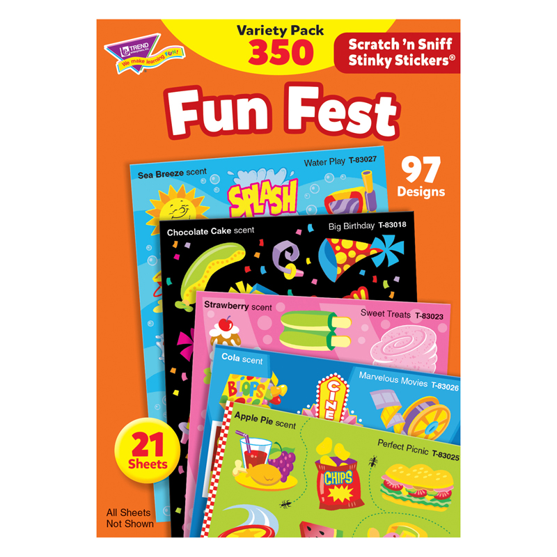 Stinky Stickers Mixed Shapes 350/Pk
