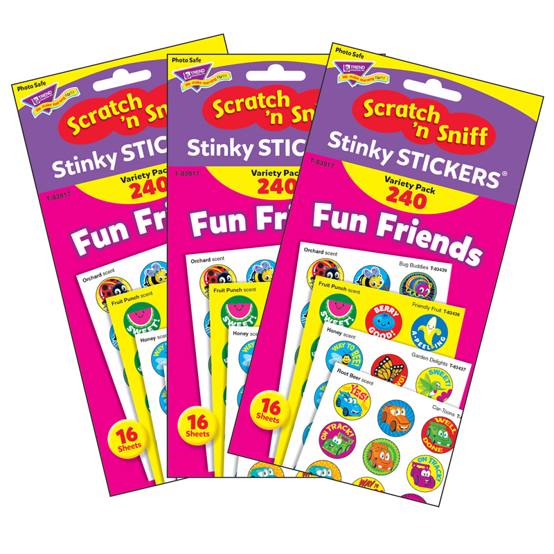 (3 Pk) Stinky Stickr Variety Pk