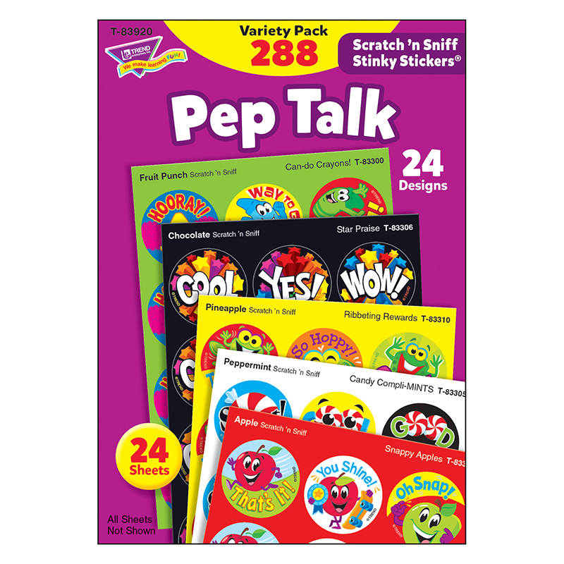 Pep Talk Stinky Stickers