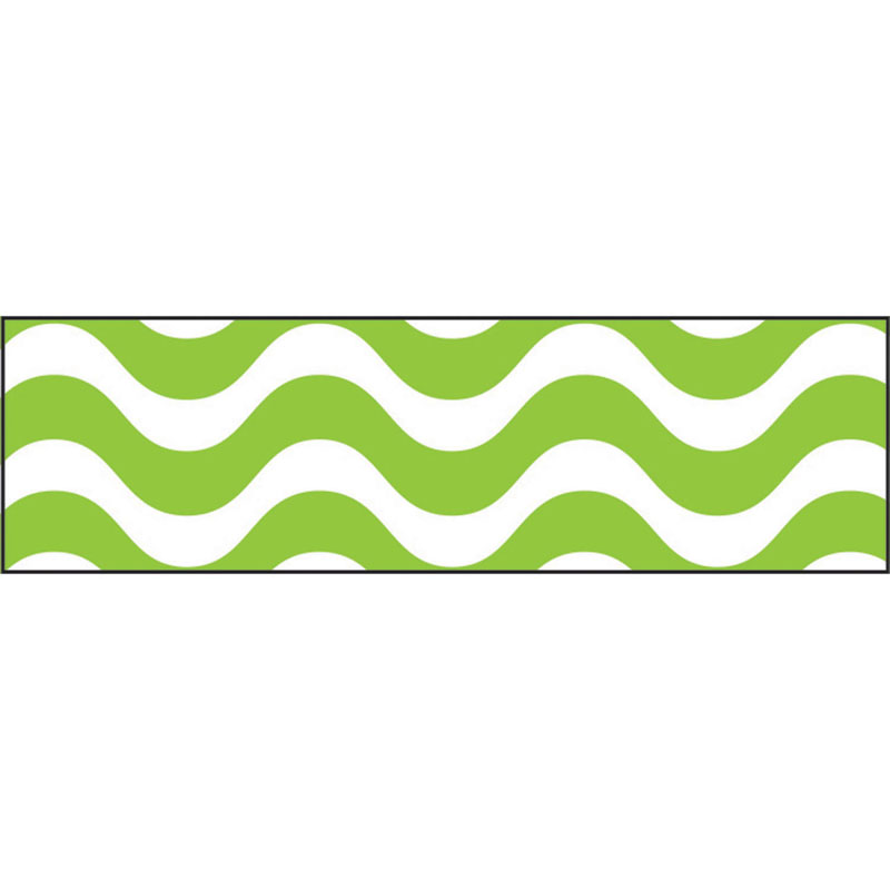 (6 Pk) Wavy Lime Bolder Borders