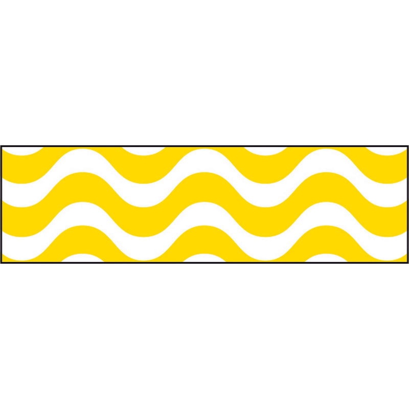 (6 Pk) Wavy Yellow Bolder Borders