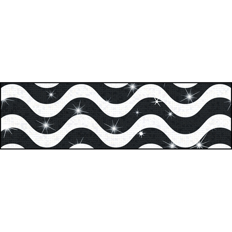 (6 Pk) Wavy Black Sparkle Plus