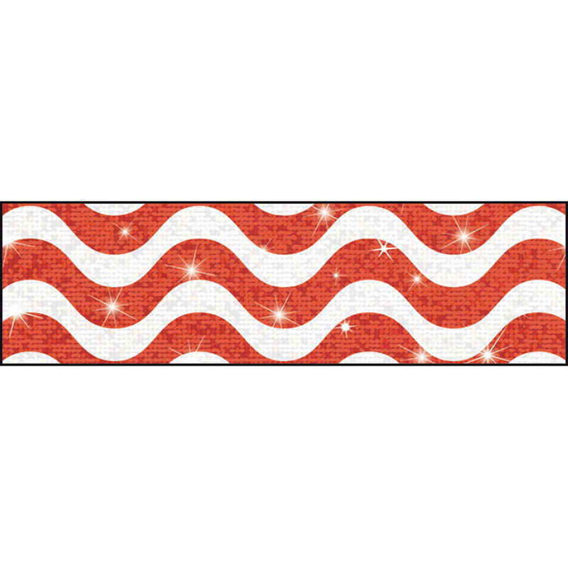 (6 Pk) Wavy Red Sparkle Plus Bolder