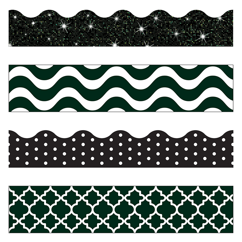 (2 Pk) Black & White Border Variety