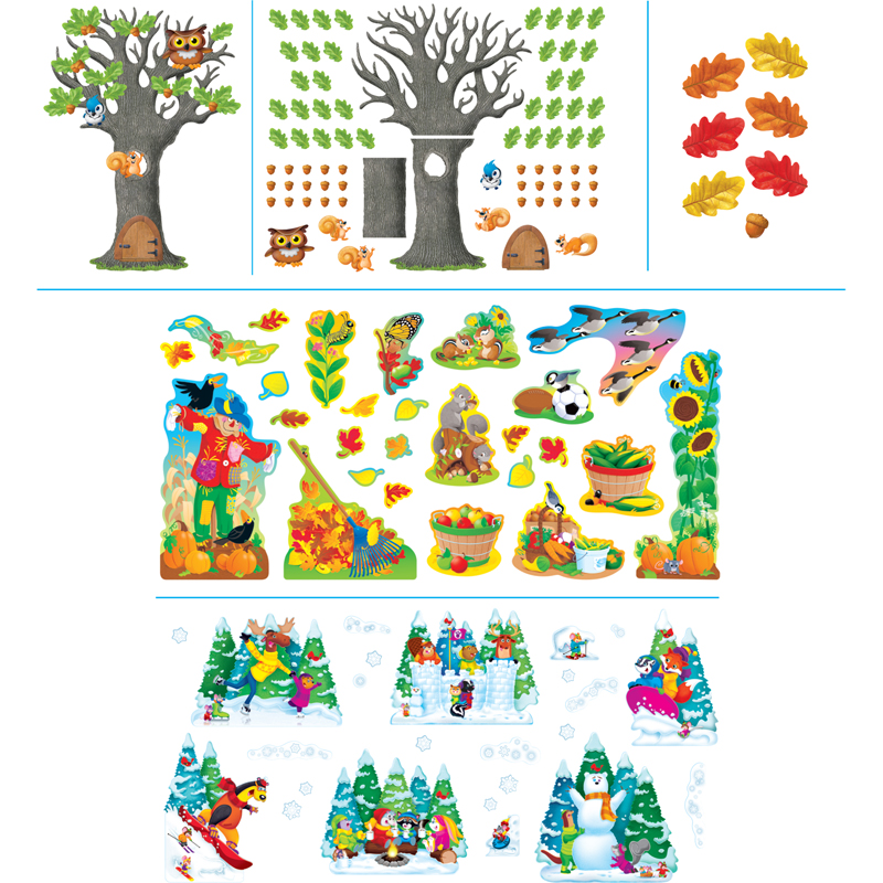School Year Seasons Room Decor Asst
