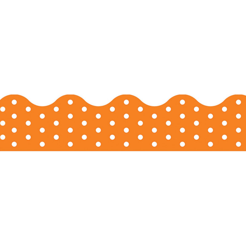 (12 Pk) Polka Dots Orange Terrific