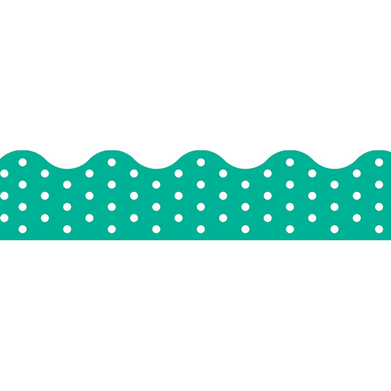 (12 Pk) Polka Dots Teal Terrific