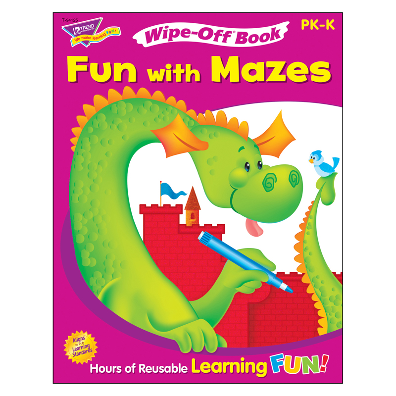 Fun With Mazes Wipe Off Book