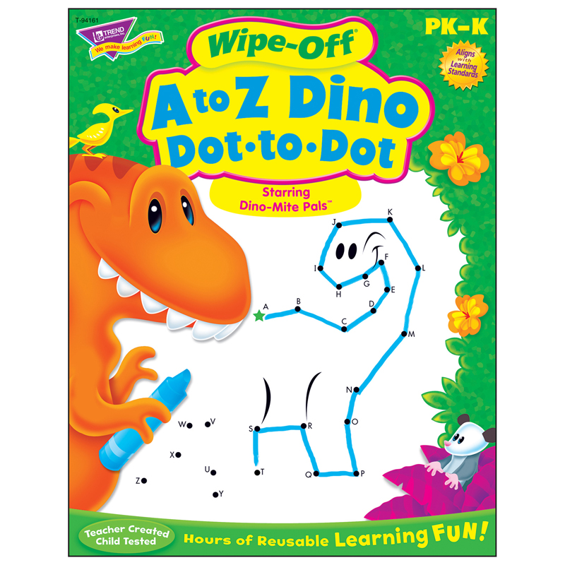 A To Z Dino Dot To Dot Dino-Mite