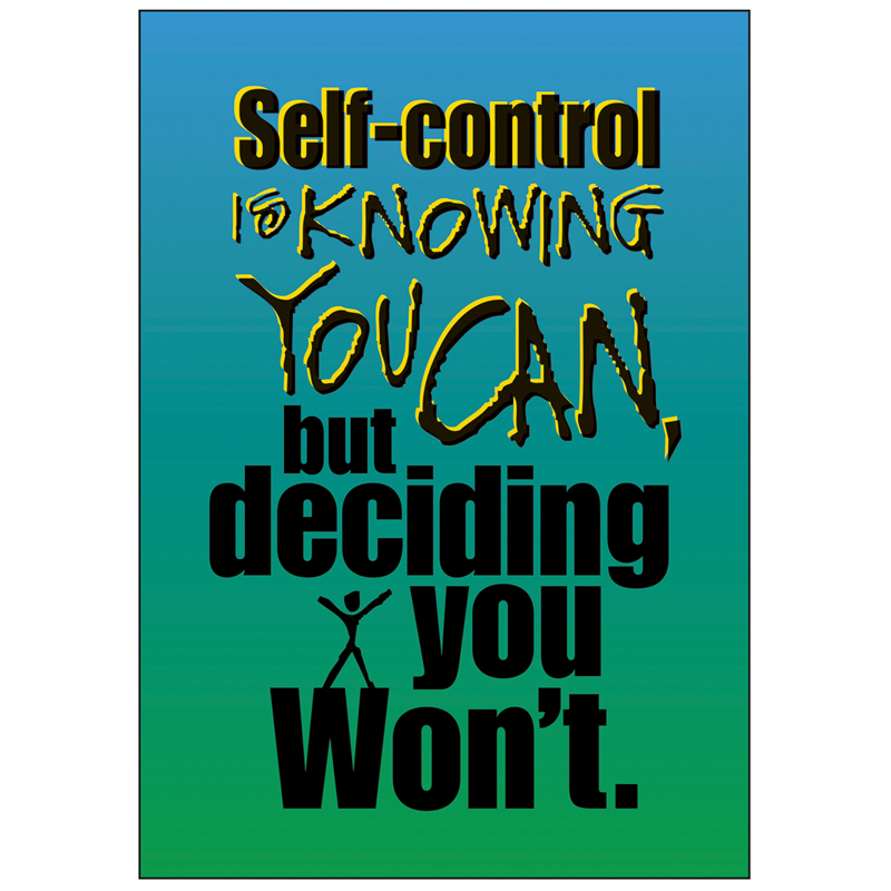 Poster Self-Control Is Knowing