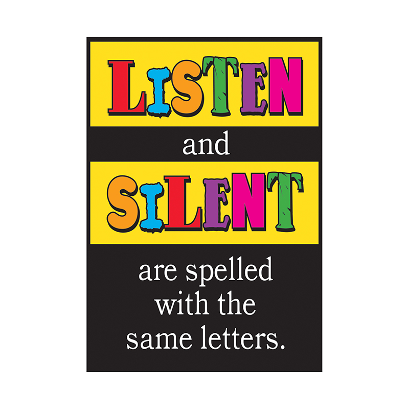 Poster Listen And Silent Are