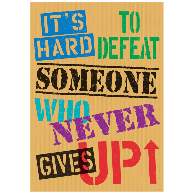 Its Hard To Defeat Someone Poster