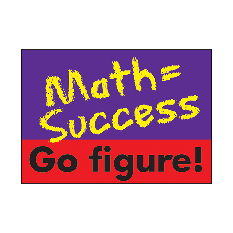 Poster Math Success Go Figure